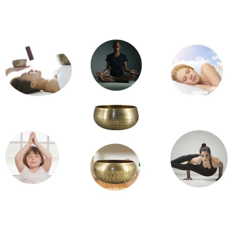 Nepal Handmade Copper Tibetan Bowl Yoga Meditation Chanting and Buddhist Music Bowl image 5