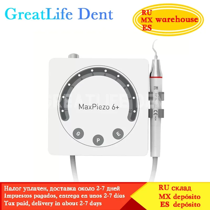 GreatLife Dent Refine MaxPiezo 6+ Electric Portable Teeth Whitening Dental Scaler Dental Scaler Piezo Dental Scaler