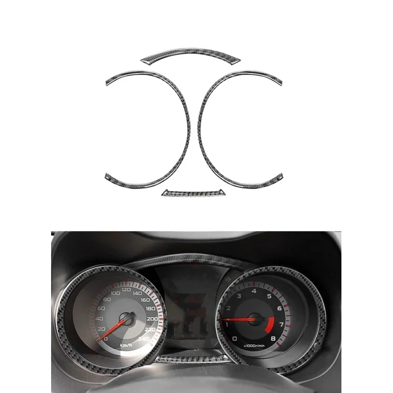 

Carbon Fiber Car Accessories Speedometer Sticker For Mitsubishi Lancer GT GTS ES DE 2008-2015Instrument Panel Modified Cover