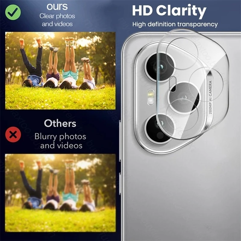 3-1 قطعة ثلاثية الأبعاد حامي الكاميرا المنحنية ل الشرف 400 برو 5 جرام 9H واضح الزجاج المقسى غطاء العدسة Honor400Pro Honor400 Honar Honer 400Pro #5