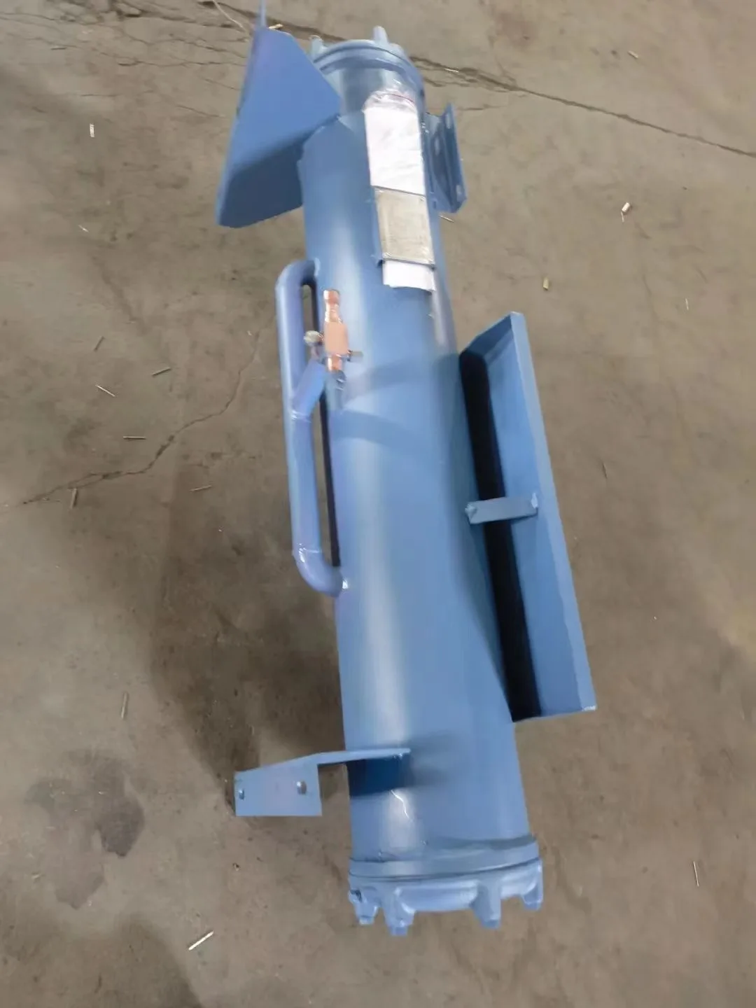 Condensador de resfriamento de água de trocador de calor de tubo e casca resistente à corrosão de alta pressão para sistemas de refrigeração