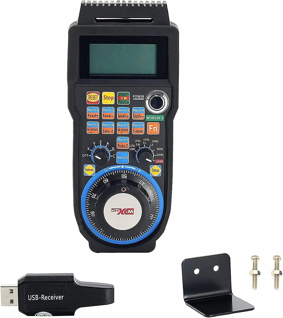 WHB04B-6 CNC راوتر Mach3 6 محور CNC تحكم لاسلكي CNC MPG قلادة بالقطع أداة جزء التشفير الإلكتروني عقارب