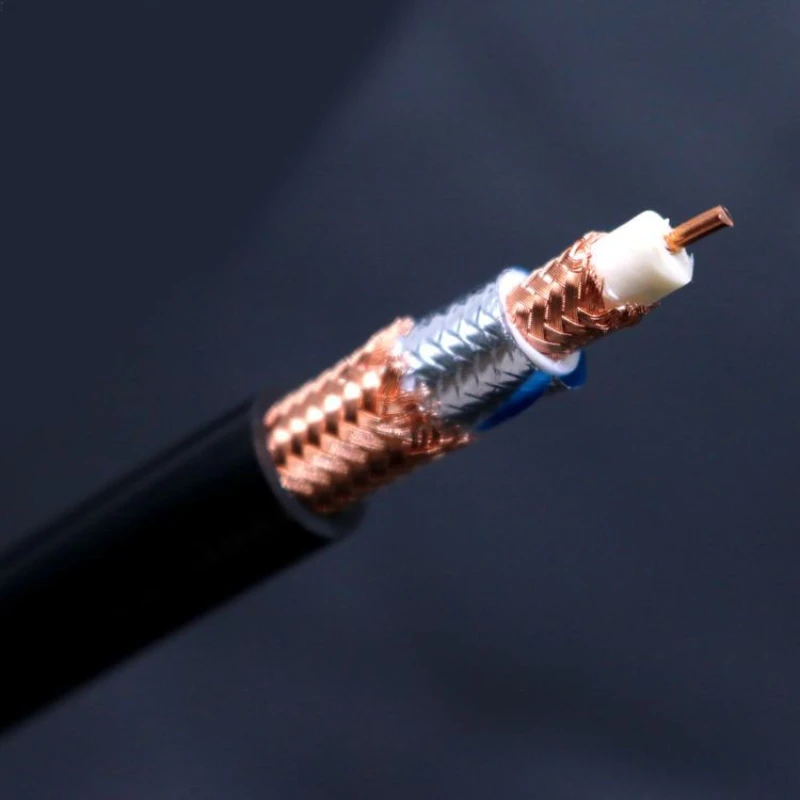 HiFi Audio Type CL2 Digital Coaxial Cable Single Crystal Copper Double Shield DIY Bulk Wire 14AWG