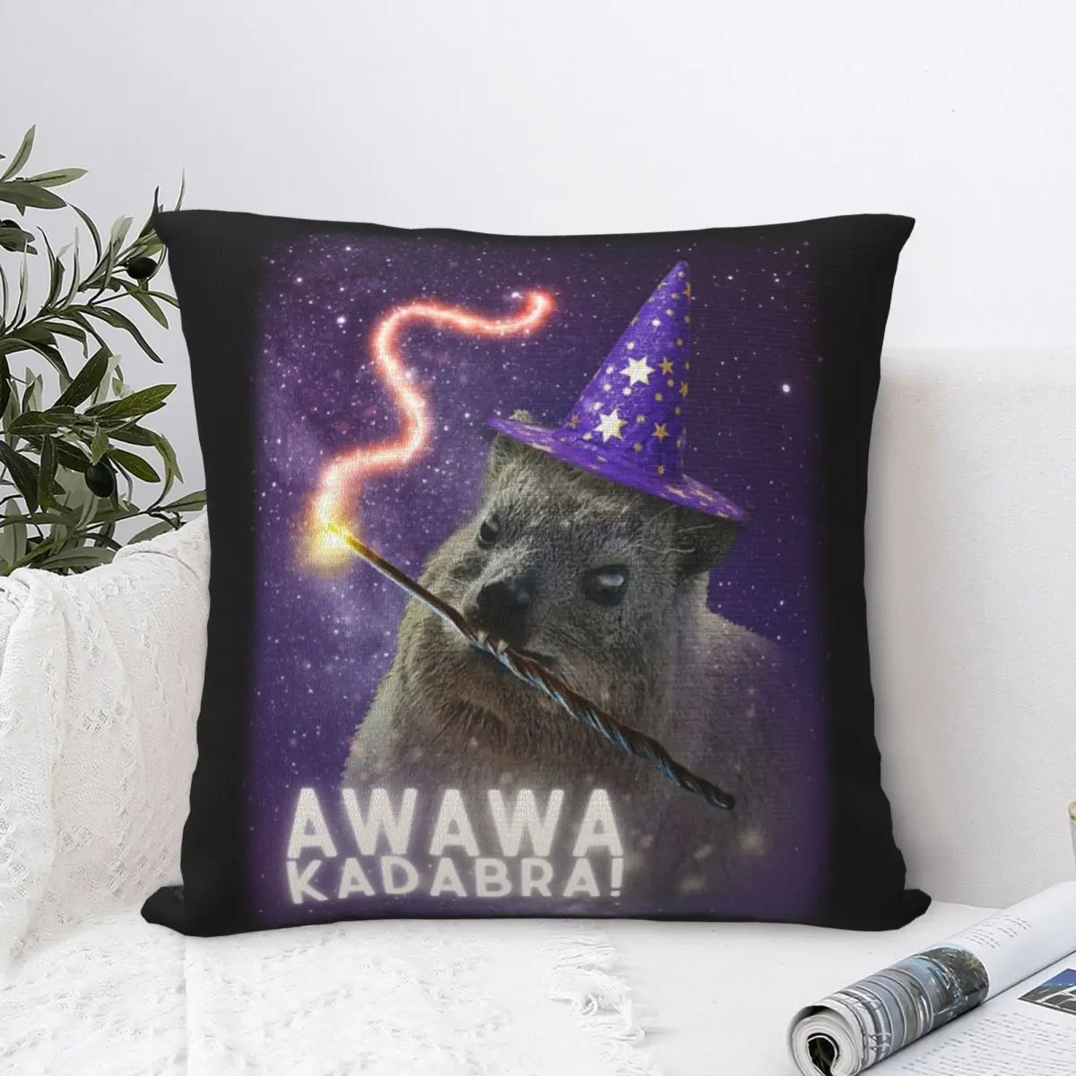 AWAWA KADABRA Rock Hyrax Wizard Pillow Case Pillow Cover For Sofa Cushion Cover