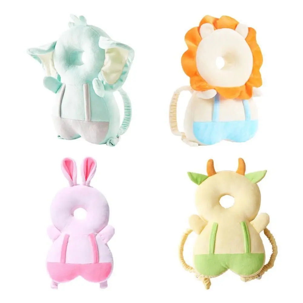 Katoenen hoofdbeschermingskussen voor baby's Verminder valschokken Verstel riem Peuters Rugzakkussen Zacht veiligheidsrugkussen Peuters