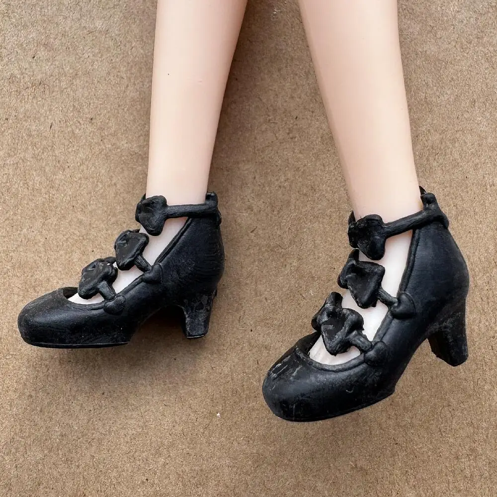 1/6 Maßstab Licca Puppenschuhe DIY High Heels & Flachsohlen Deko-Spielzeug für Puppenzubehör – Detail 5