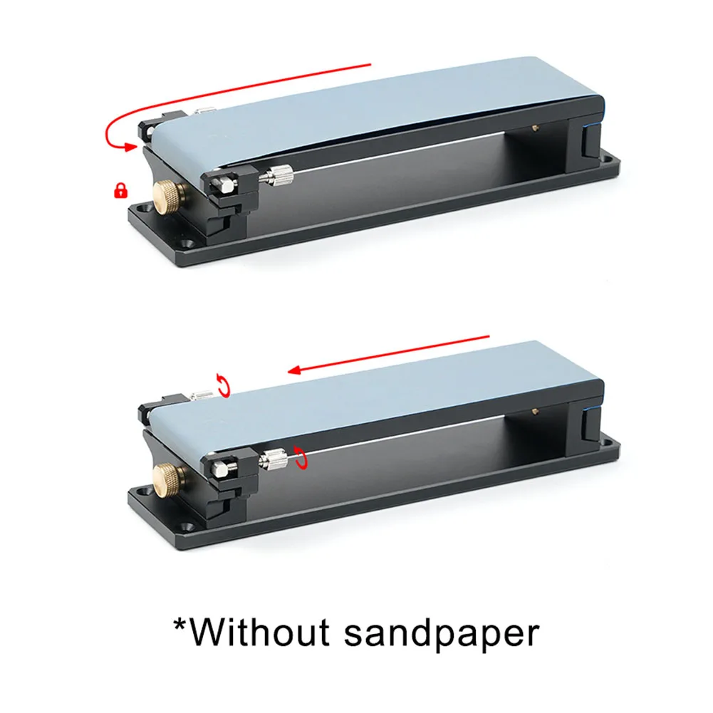 Aluminum Sandpaper Bracket Stand for Grinding for blades Chisels and Plane Irons Using Standard 220x60mm Sandpaper Sheets