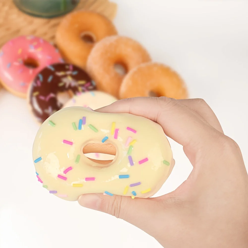3-teiliges Set Künstliche Donuts, Fake-Donut-Modelle, Simulierte Desserts für Fotografie-Requisiten, Bäckerei-Schaufenster-Dekoration, Heimküchen-Deko – Detail 7