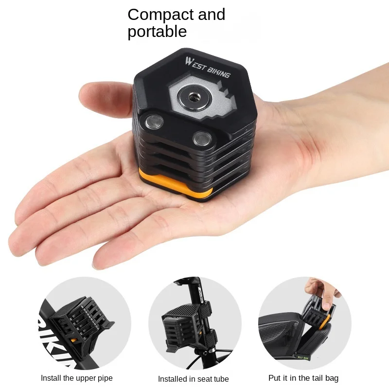 Bike Lock Anti-theft Key Lock Mountain Bike Electric Bike Chain Lock Motorcycle Battery Car Folding Lock Bicycle Gear