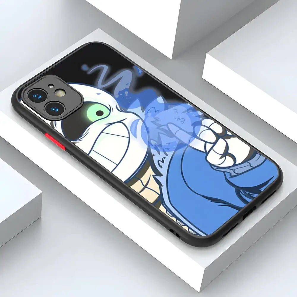 Undertale sans doggo custodia per telefono regalo di lusso per iPhone 15 14 12 13 11 Pro XR XS Max Mini X 7 8 Plus Cover opaca