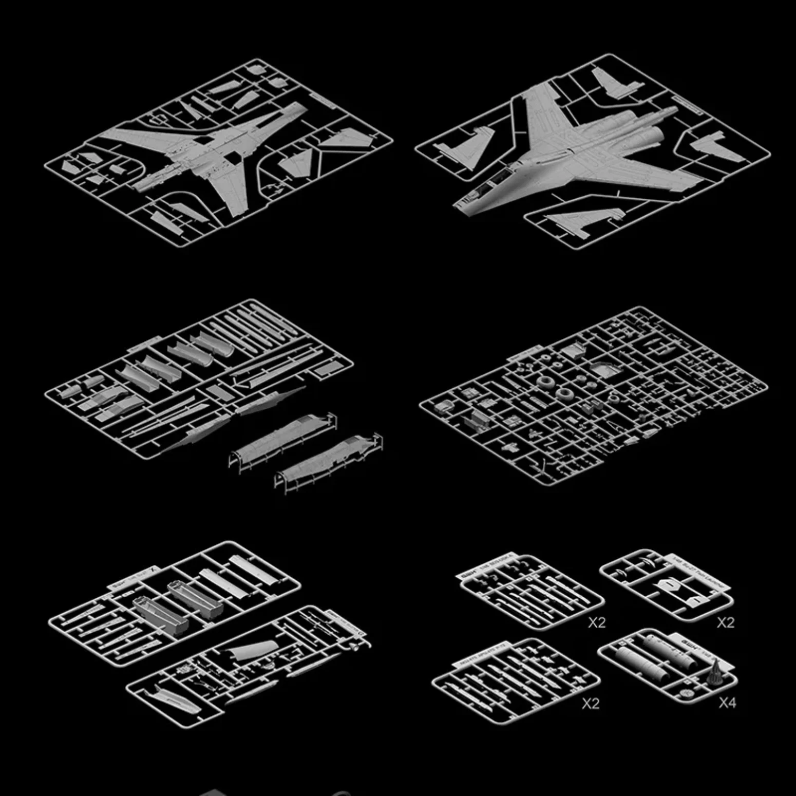 Kit modello in scala di aereo da attacco assemblare L4827 1:48 Russo Su-27UB "Flanker- C" Heavy Fighter di Great Wall Hobby
