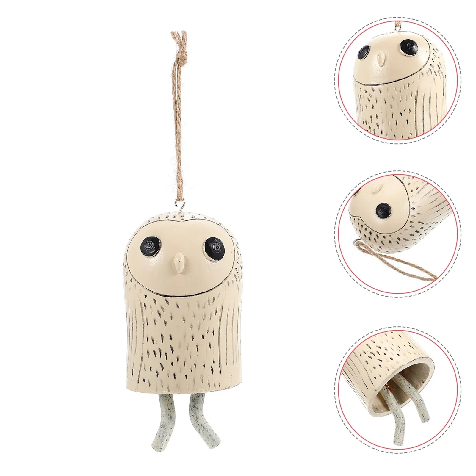 

Animal Wind Chime Resin Owl Hanging Bell Vintage Garden Windbell Ornament Home Patio Outdoor Decorative Wind Bell Pendant