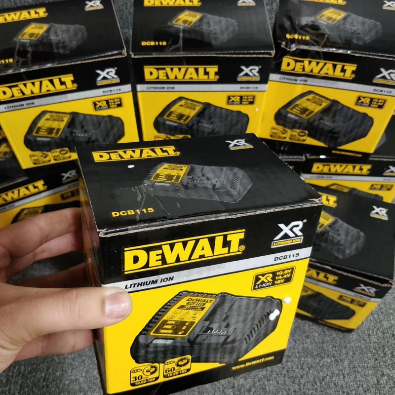 DEWALT – chargeur de batterie Lithium-Ion 12V 20V MAX, indicateur LED, Original, Charge rapide, DCB115