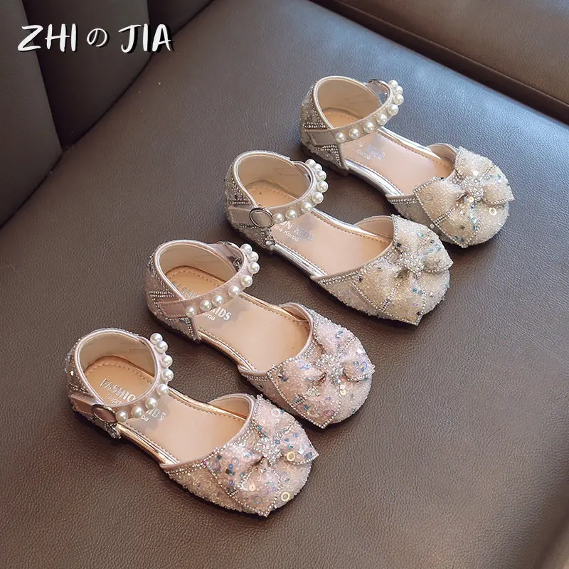 2025 New Summer Children's Lightweight Breathable Non Slip Sandals Girl Princess Shoes Pink Cartoon Flash Dance Sandals Student