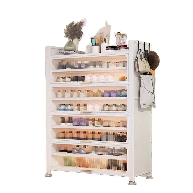 

Household steel shoe rack, floor-to-ceiling multi-layer thickened shoe rack at the entrance, large-capacity
