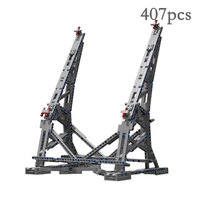 407 pieces in stock MOC-10219 Everman Millennium Falcon vertical stand 75192 Made in China educational toys