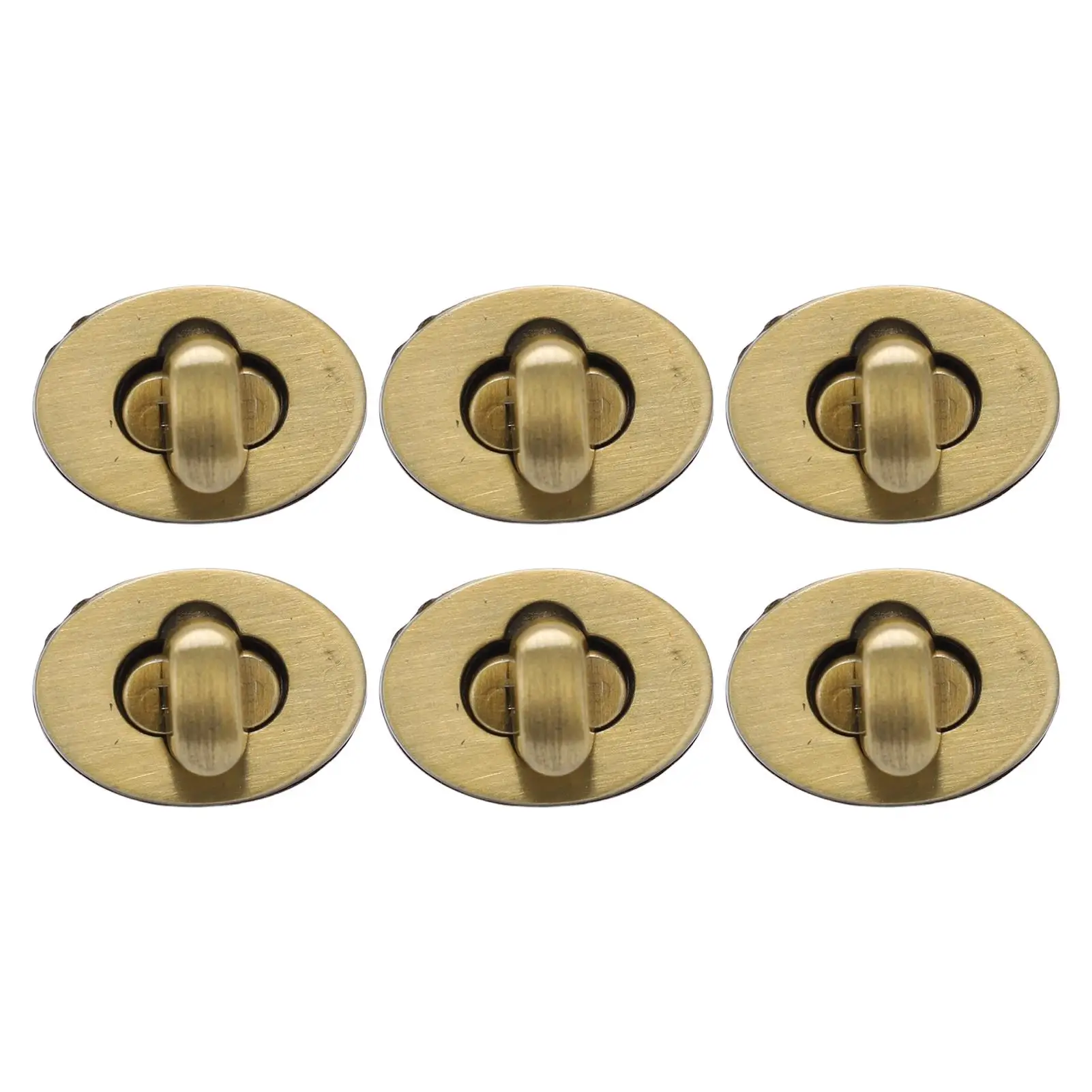 Turn Lock-Verschluss-Set, 10 Ellipsen für Handtaschen, für DIY-Geldbörsenzubehör