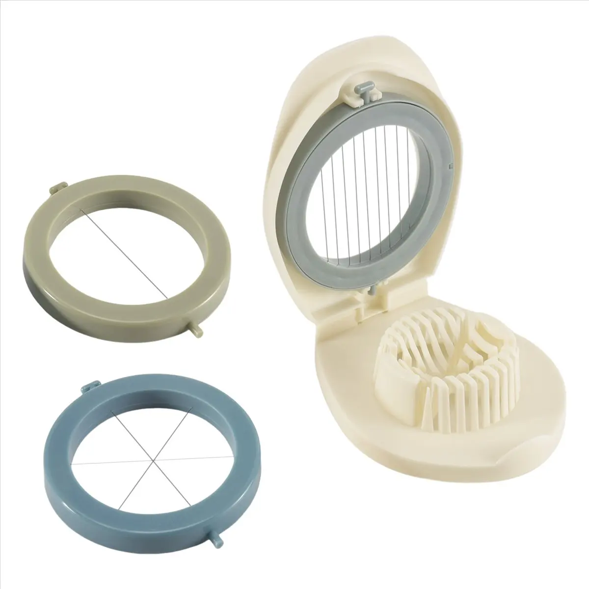 X10A Multifunctional Egg Slicer Egg Cutter Stainless Steel Blades with Storage Box for Egg Slicer A