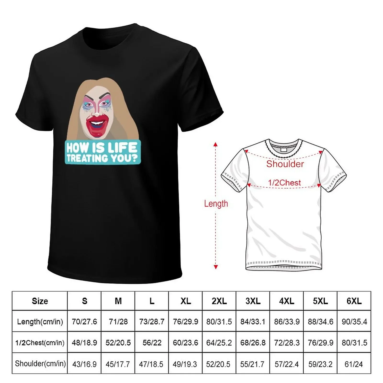 Jimbo the drag clown mirror lipstick message elimination Canada's Drag Race meme how is life treating you? T-Shirt