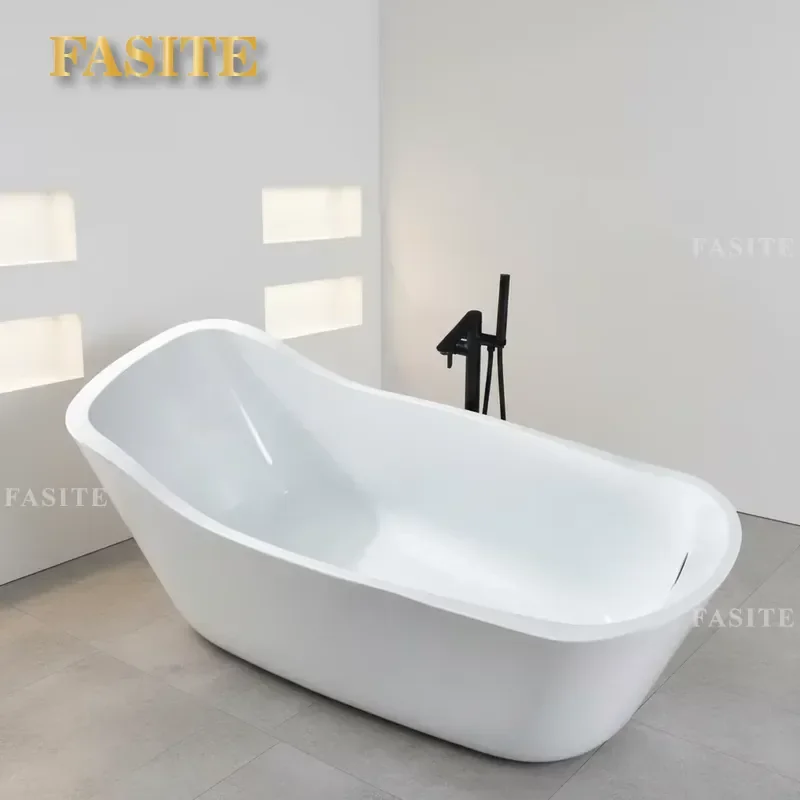 Luxury Freestanding Acrylic Bathroom Special Bathtub for Soaking in Hotels and Villas or Household Tub Bathtub Shower Combo