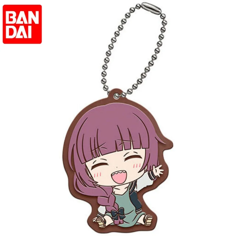 بانداي الرسمية Bocchi the Rock Series 2 أنيمي لينة سلسلة مفاتيح من الفينيل Gashapon كبسولة اللعب لطيف تحصيل الشكل سلاسل المفاتيح