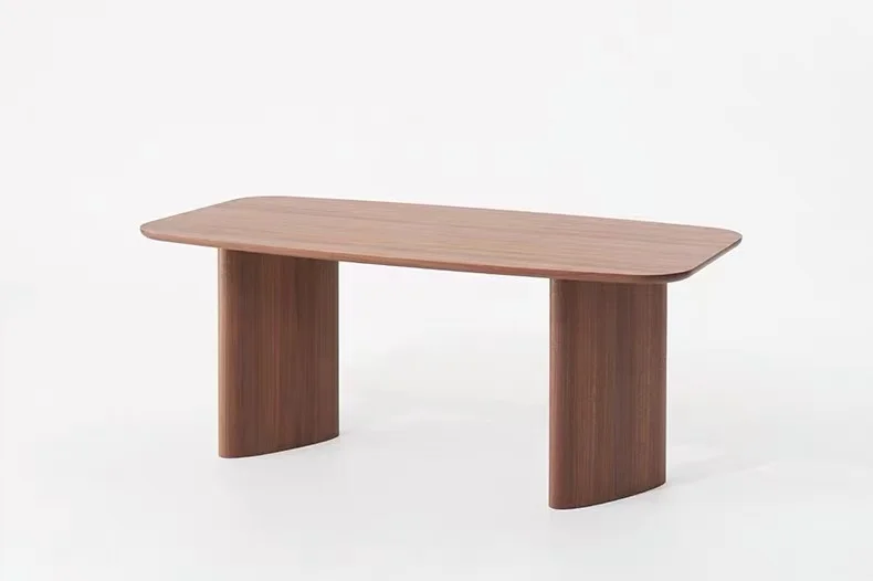 Nordic log simple long table, long table, minimalist desk, small house, all solid wood dining table, dining table