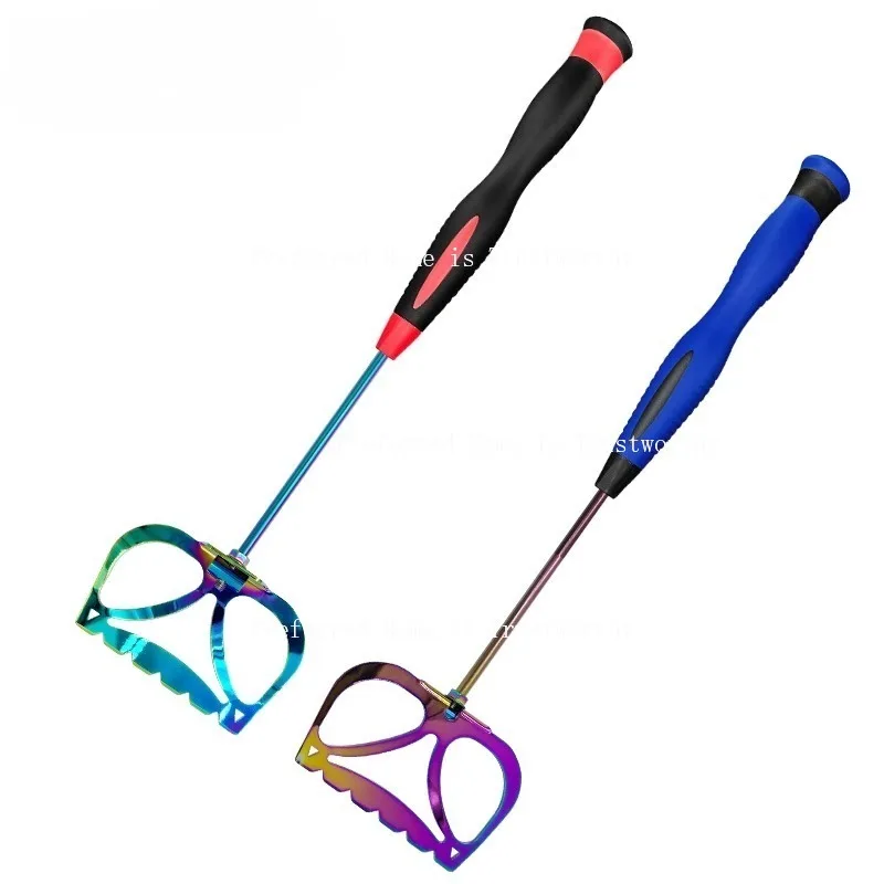 

Титановая лопата для креветок из нержавеющей стали, складной и многофункциональный рыболовный инструмент для морской рыбалки