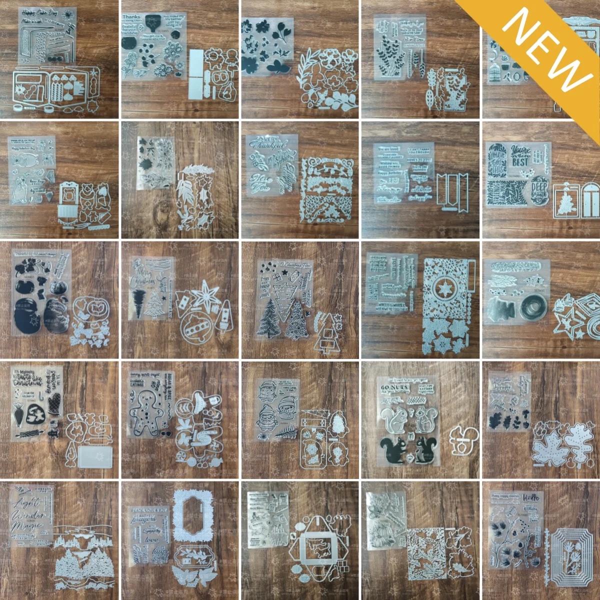 

Flowers Cake Foliage Bear Pop Up Petals Stamps Metal Cutting Dies Hot Foil for DIY Making Card Decoration 2026 Christmas Winter