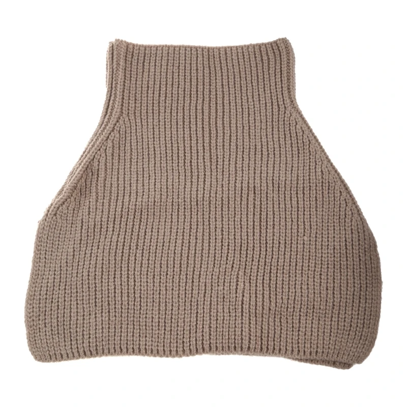 Pull Écharpe Tricot Col Roulé Pull Amovible Col Châle Cape Châle Wrap