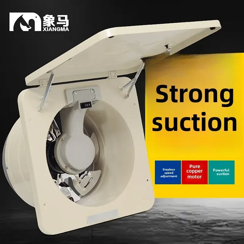 

Вытяжной вентилятор высокой мощности 220 В для кухни, сильный оконный масляный дымовой вентилятор, вентилятор большой емкости