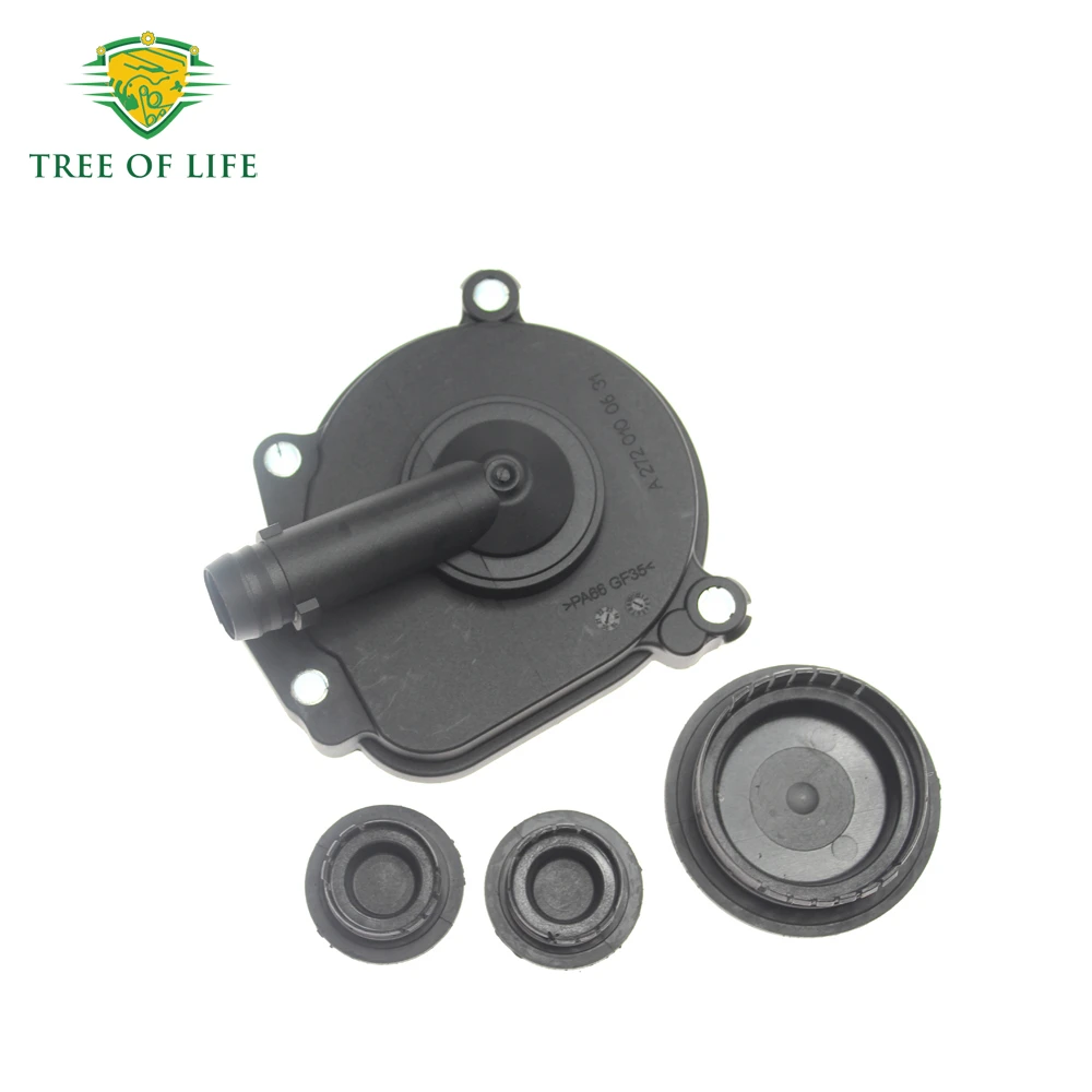 Carcasa de tapa de árbol de levas separador de aceite de motor para mercedes-benz GL GLK ML R3S SL SLK CLK E C CL A2720100631 A0009986590 A0009985690