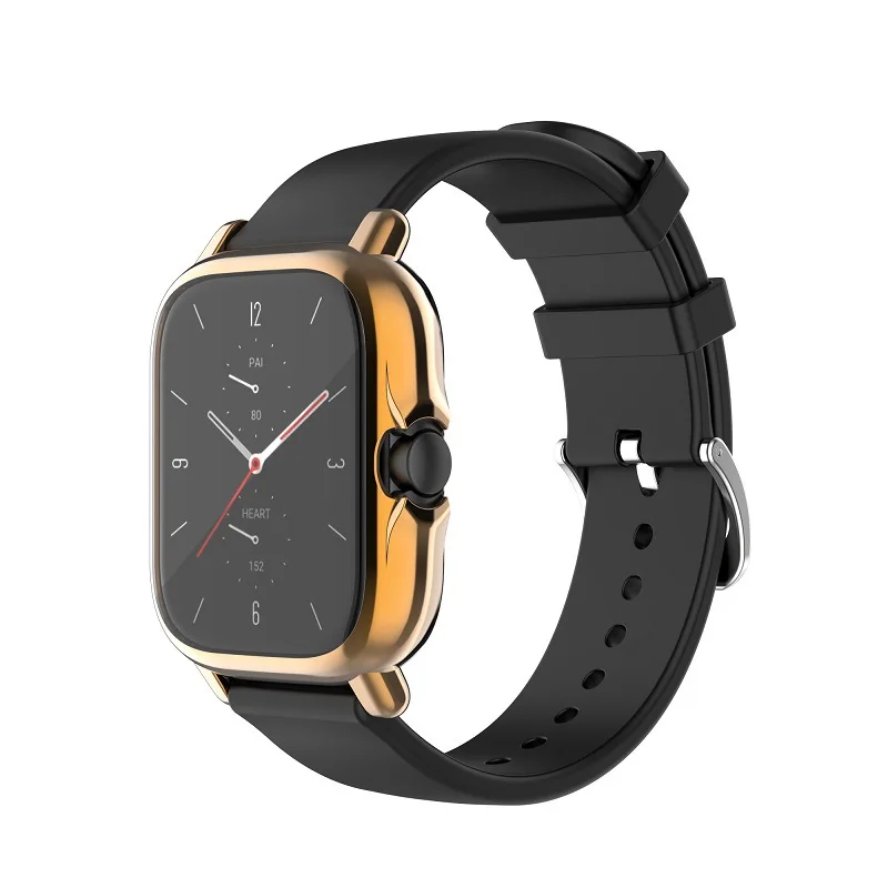 Cases for Amazfit GTS2  Smartwatch Men Women Watch Case Soft TPU Shockproof Bumper Cover Screen Protector Case