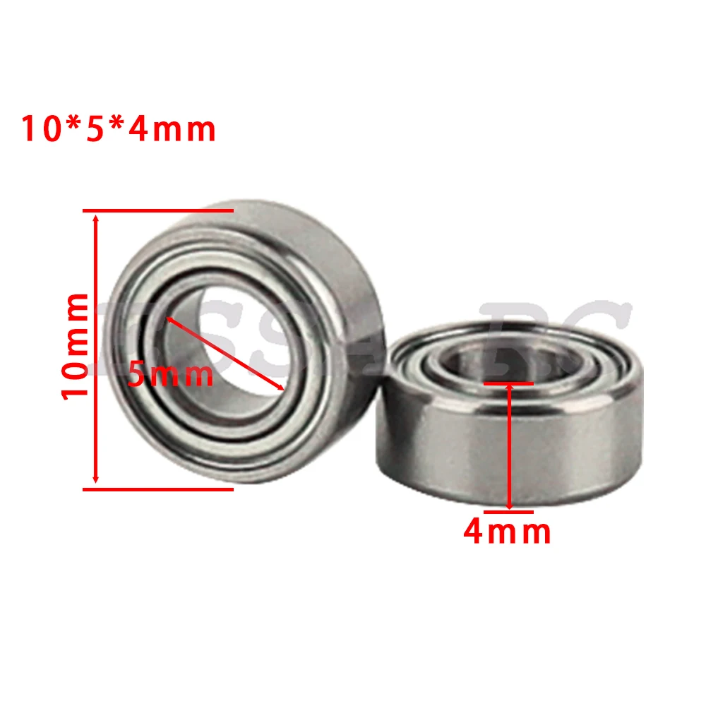 4pcs/lot RC Car Chrome Steel Sealed Bearing Kit 6x3x2 3x6x2 10x5x4 5x10x4 10x6x3 6x10x3 12x6x4 12x8x3.5 15x10x4 16x8x5 8x16x5 mm