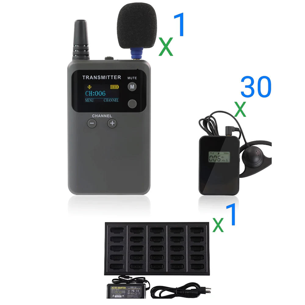 Wireless Tour Guide System Whisper Talk Simultaneous Interpretation System For Tourism Group Service Meeting Training Exhibition