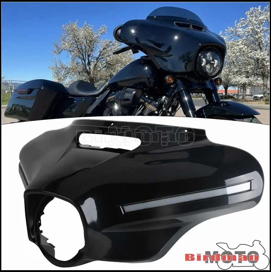 

Outer LED Fairing Motorcycle Batwing Windshield Cowl For Harley Street Glide ST FLHXST 22-24 CVO SE FLHXSE 15-24 Revival FLH 21