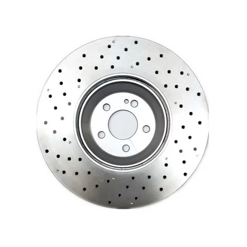 Front Disc Brake Rotor A2224215100 A2224200272 DDF2521C-1 92294105 for Mercedes Benz S-Class Drilled Brake Disk