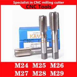 M24 M25 M26 M27 M28 M29 teeth=1.0 1.5 2.0 3.0mm HSS Machine Tap Screw Thread Metric Plug Tap Screw Taps