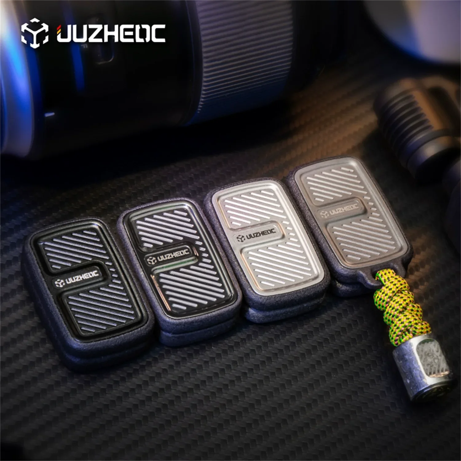 JUZHEN EDC Titanium Vingertop Decompressie Speelgoed Onbeperkt Fidget Slider Spinner Verjaardagscadeau
