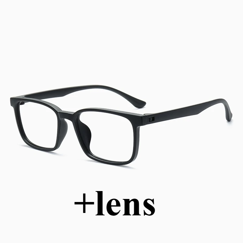 

52-18 New Men's Rectangular Glasses Frame Ultra-light TR90 Screw-free Eyeglasses Frame Myopia Optical Frame