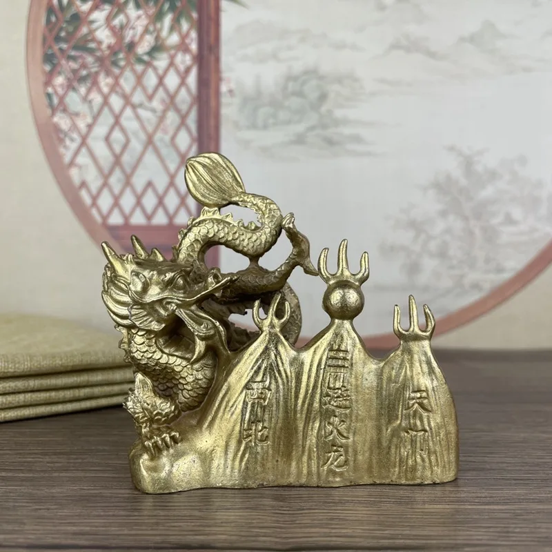 Fire-Avoiding Dragon Decoration Indoor Home Alloy Handicrafts Decoration