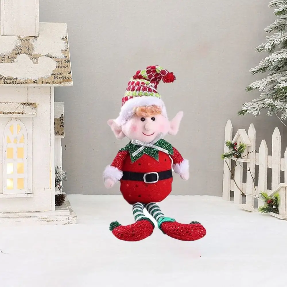 

Creative Handcraft Christma Long-legged Doll Cartoon Soft Christmas Puppet Ornaments Cute Elf Doll Ornament Elves Toy