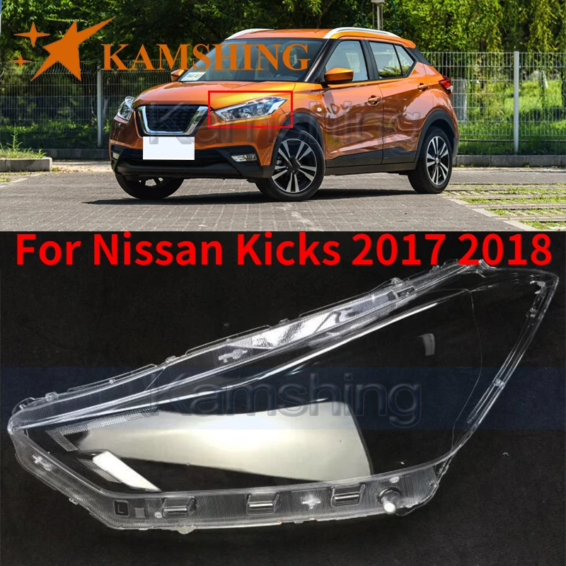 

Kamshing For Nissan Kicks 2017 2018 Front Headlight Cover Headlamp Waterproof Bright Lamp Cap Head Lamp Cover Lamp Lid Shell