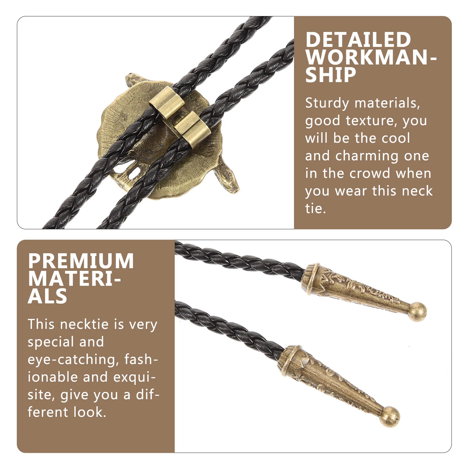 

Cow Head Vintage Neck Men'S Retro Tie Chain Durable Mens Necktie Decor For Party Daily Wear Accessories Tie For Men