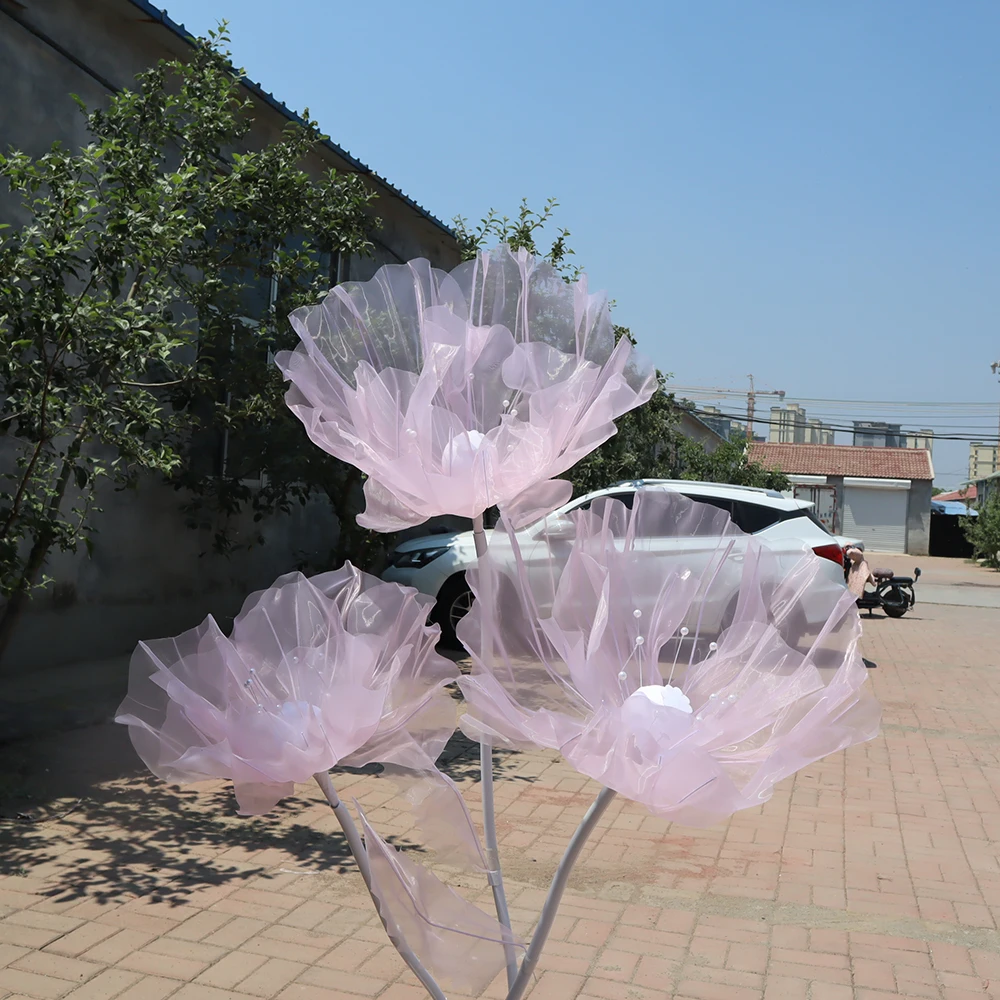 Artificial Silk Gauze Poppy Bouquet, Room Decoration Accessories, Thanksgiving Day, Garden Decors, Fake Flowers, High Quality image 5