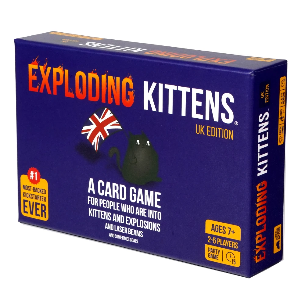 UK Edition Card Game British Gaming Delight Experience Explosive Fun Elevate the hilarity of our classic game with UK Characters