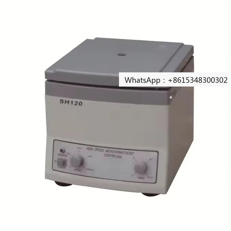 Laboratory High Speed Hematocrit centrifuge machine with micro capillary tube