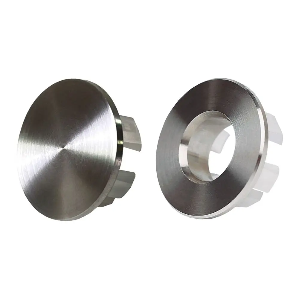 Stainless Steel Sink Overflow Covers Round Replacement Wash Basin Overflow Ring Plug Sink Hole Cover Kitchen Bathroom Supplies