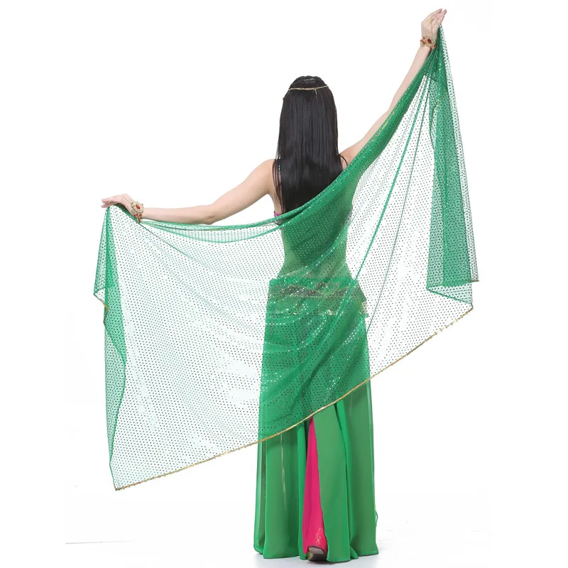 13 colori danza del ventre indossare accessori sciarpa Texture leggera scialli in Chiffon donne danza del ventre veli rettangolo 210x95cm