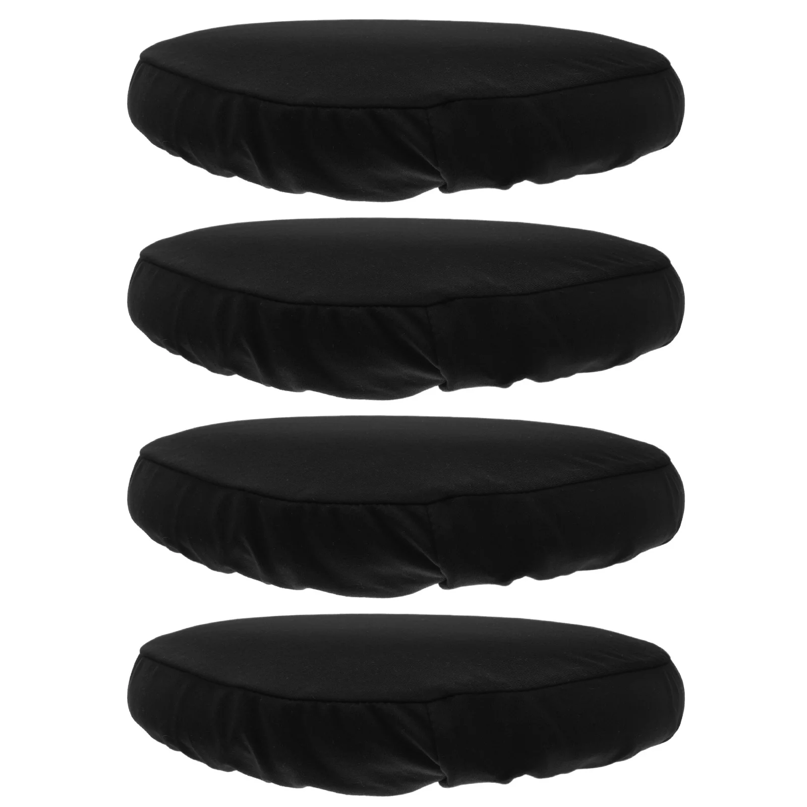 4 قطعة أغطية البراز المستديرة مقعد البراز حماة شريط مرن قابل للغسل وسادة كرسي الغلاف للكراسي 30-34 سنتيمتر #3