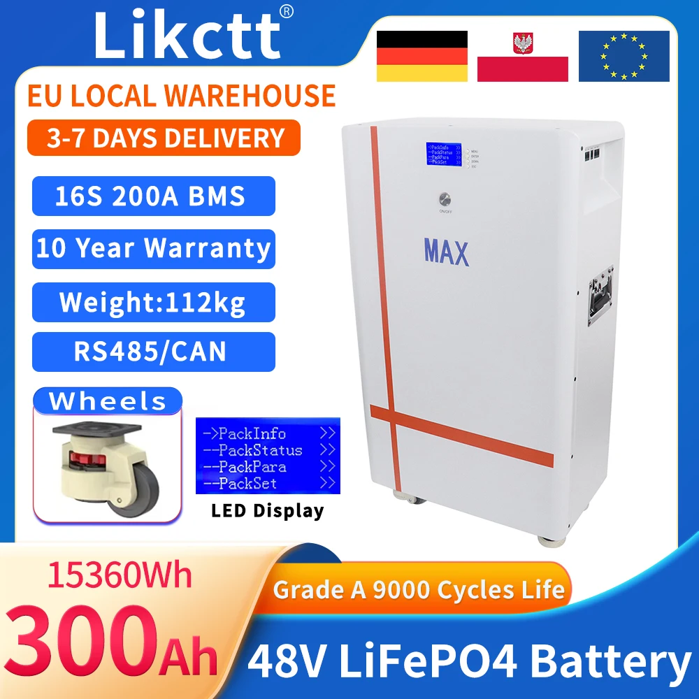 Lifepo4 48V 300Ah L…